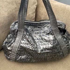 Large Vintage Chanel Nylon Handbag